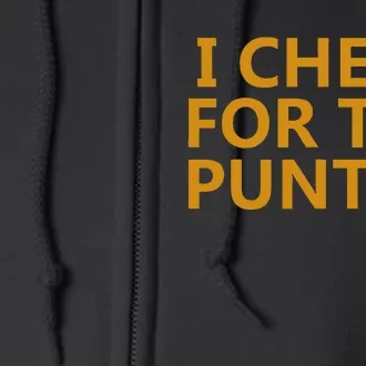 I Cheer For The Punter Full Zip Hoodie