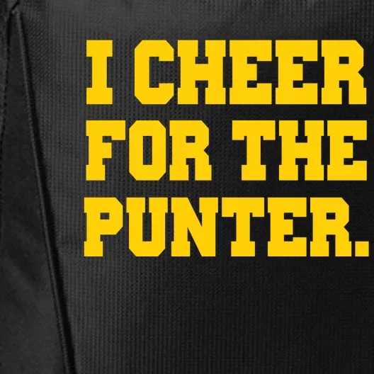 I Cheer For The Punter City Backpack