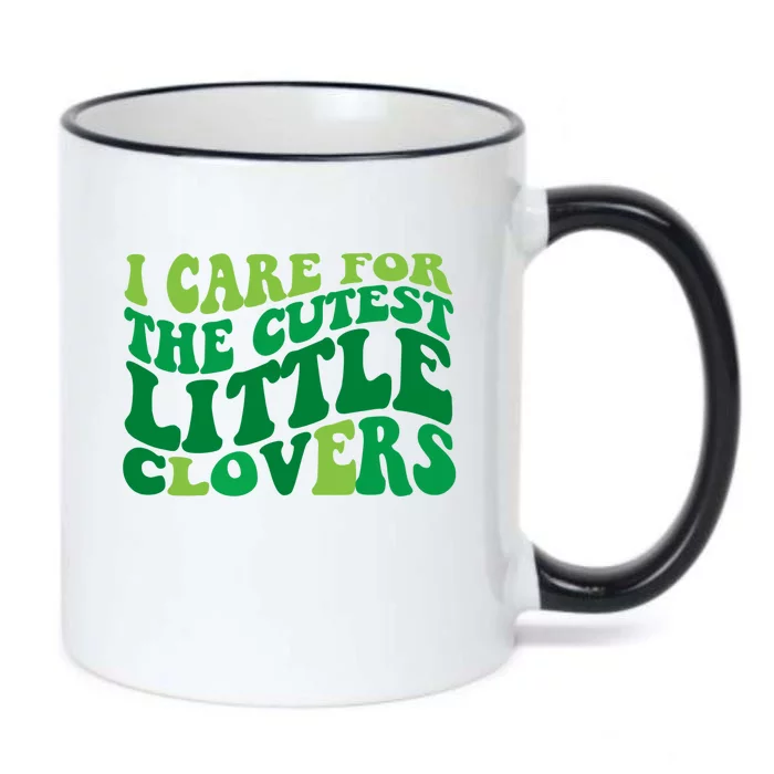 I Care For Cutest Clovers Nurse St Patricks Day Black Color Changing Mug