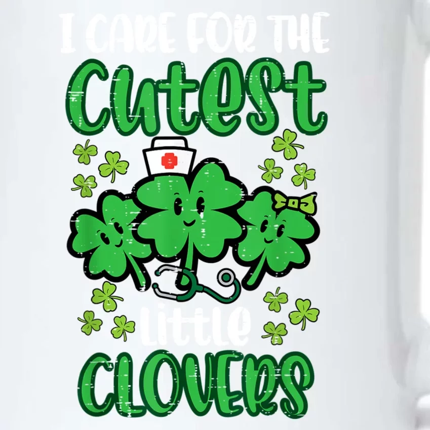 I Care For Cutest Clovers Nurse St Patricks Day Black Color Changing Mug