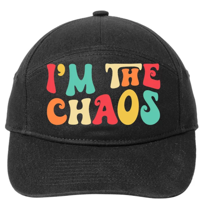 I'm Chaos Funny Family Matching Mother Daughter Son 7-Panel Snapback Hat