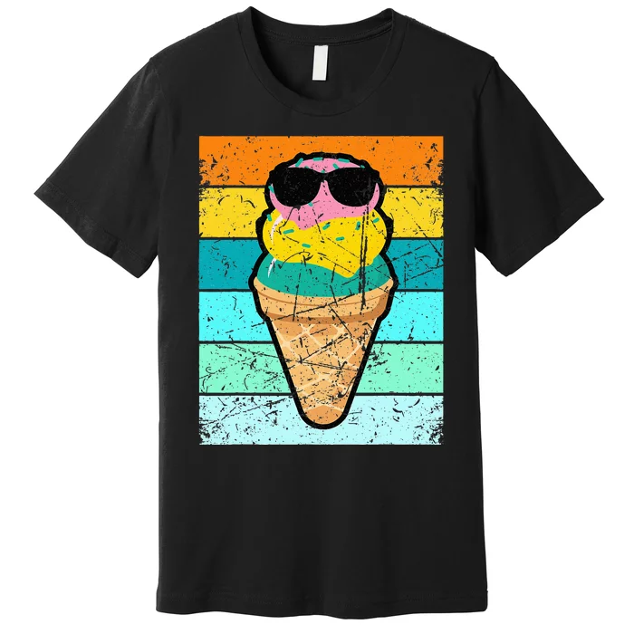 Ice Cream Funny Ice Cream Beach Pool Party Premium T-Shirt