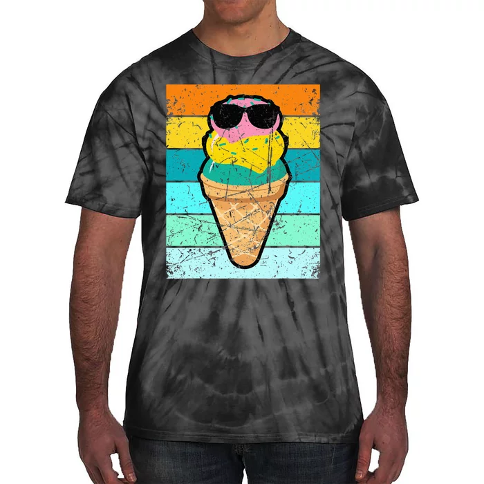 Ice Cream Funny Ice Cream Beach Pool Party Tie-Dye T-Shirt