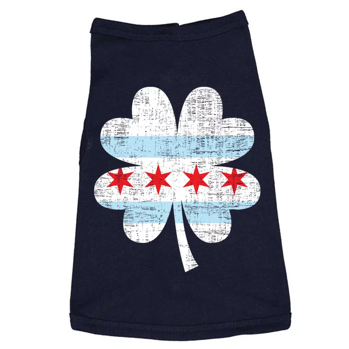 Irish Chicago Flag Shamrock St Patrick's Day Doggie Tank