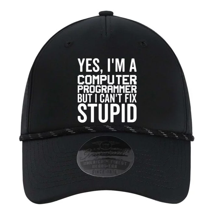 I Can't Fix Stupid Funny Gift Funny Computer Programmer Meaningful Gift Performance The Dyno Cap