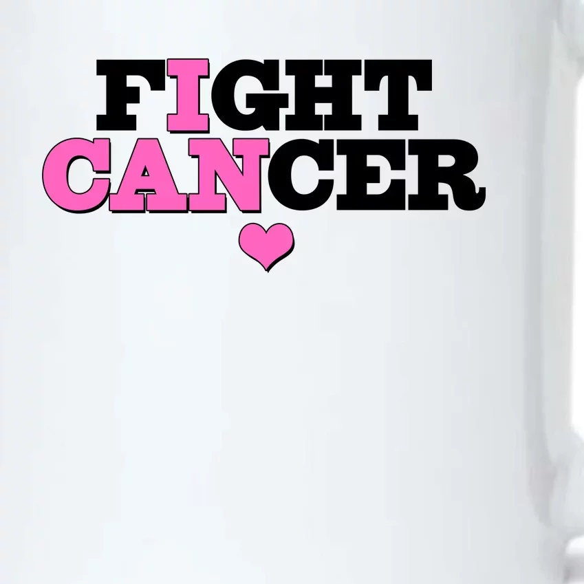 I Can Fight Cancer Breast Cancer Awareness Warrior Black Color Changing Mug