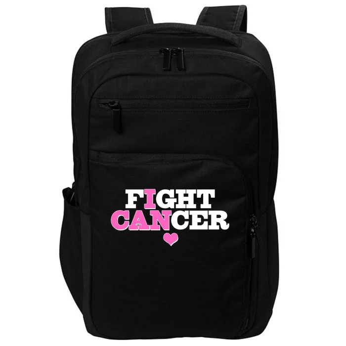 I Can Fight Cancer Breast Cancer Awareness Warrior Impact Tech Backpack