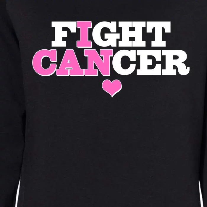 I Can Fight Cancer Breast Cancer Awareness Warrior Womens California Wash Sweatshirt