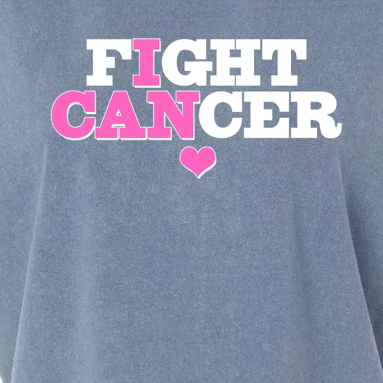 I Can Fight Cancer Breast Cancer Awareness Warrior Garment-Dyed Women's Muscle Tee