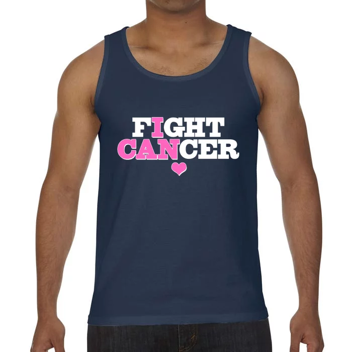 I Can Fight Cancer Breast Cancer Awareness Warrior Comfort Colors® Tank Top