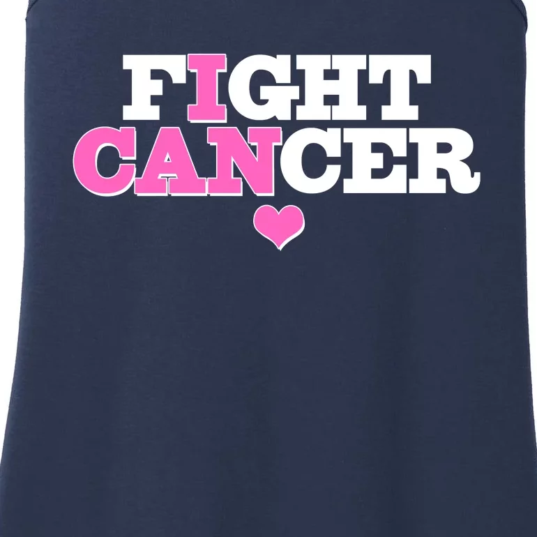 I Can Fight Cancer Breast Cancer Awareness Warrior Ladies Essential Tank