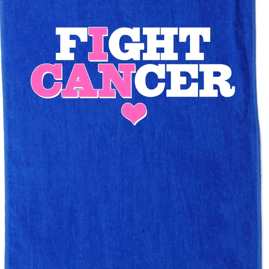 I Can Fight Cancer Breast Cancer Awareness Warrior Platinum Collection Golf Towel