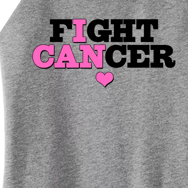 I Can Fight Cancer Breast Cancer Awareness Warrior Women’s Perfect Tri Rocker Tank