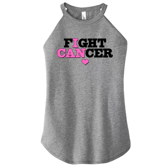 I Can Fight Cancer Breast Cancer Awareness Warrior Women’s Perfect Tri Rocker Tank