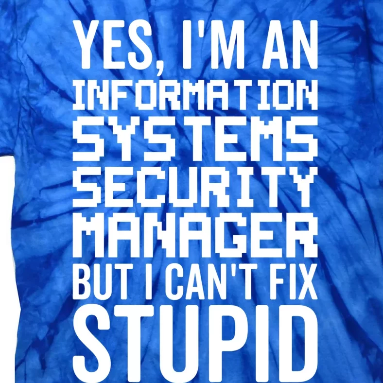 I Can't Fix Stupid Gift Information Systems Security Ager Cute Gift Tie-Dye T-Shirt