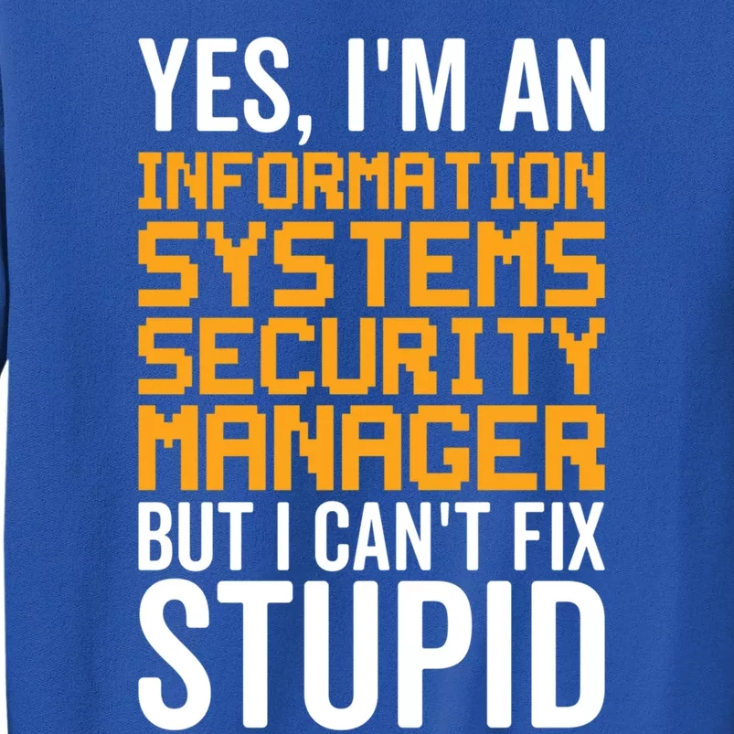 I Can't Fix Stupid Gift Information Systems Security Ager Gift Tall Sweatshirt