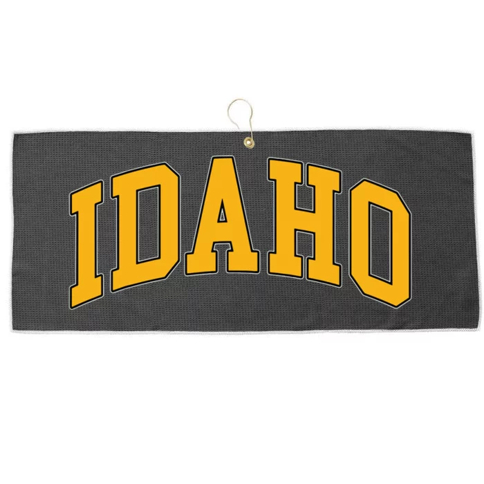 Idaho Classic Font State Large Microfiber Waffle Golf Towel