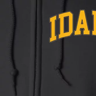 Idaho Classic Font State Full Zip Hoodie