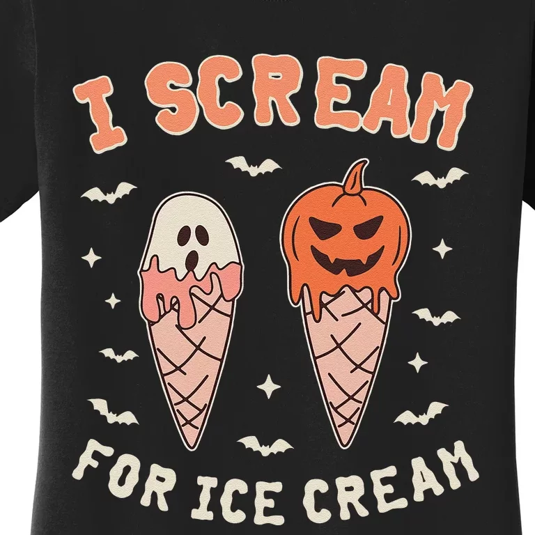 I Cream For Ice Cream Funny Trick Or Treat Halloween Women's T-Shirt