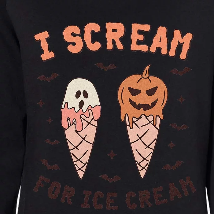 I Cream For Ice Cream Funny Trick Or Treat Halloween Party Womens California Wash Sweatshirt