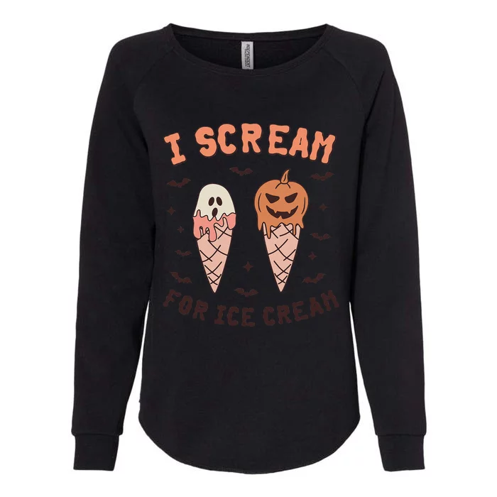 I Cream For Ice Cream Funny Trick Or Treat Halloween Party Womens California Wash Sweatshirt