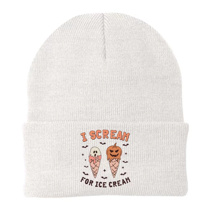 I Cream For Ice Cream Funny Trick Or Treat Halloween Party Knit Cap Winter Beanie