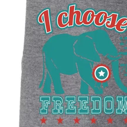 I Choose Freedom Republican Political Doggie 3-End Fleece Hoodie