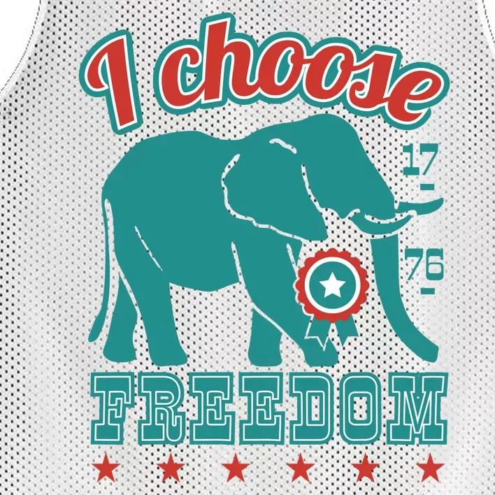 I Choose Freedom Republican Political Mesh Reversible Basketball Jersey Tank