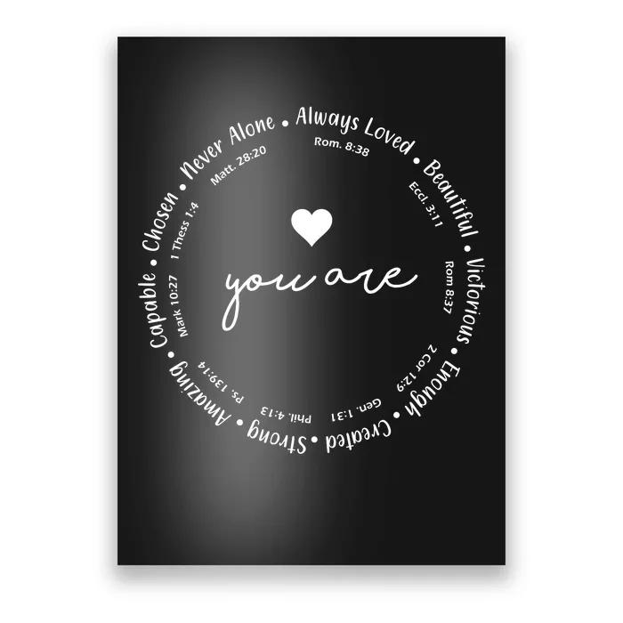 Inspiring Christian Faith Bible Quotes Poster