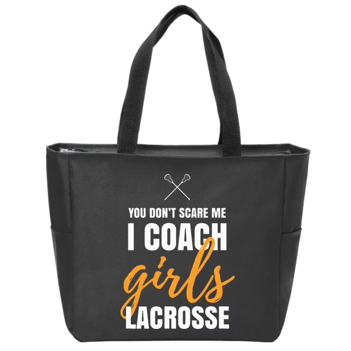 I Coach Girl Lacrosse Coach Lacrosse Girl Quotes Lacrosse Zip Tote Bag