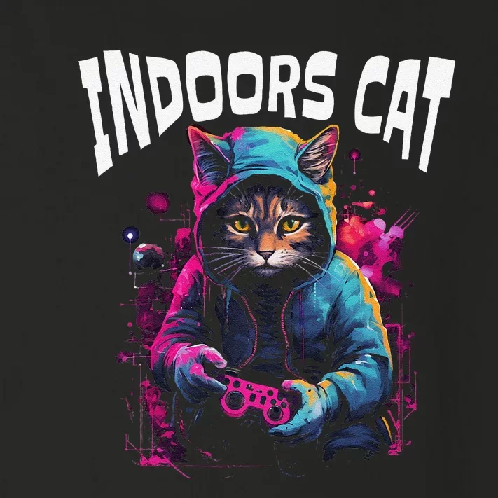 Indoors Cat Gamer Hoodie Toddler Long Sleeve Shirt