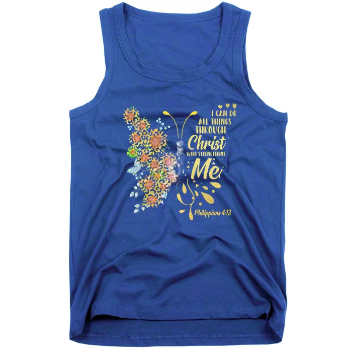 I Cancute Giftdo All Things Through Jesus Who Strengthens Me Cool Gift Tank Top