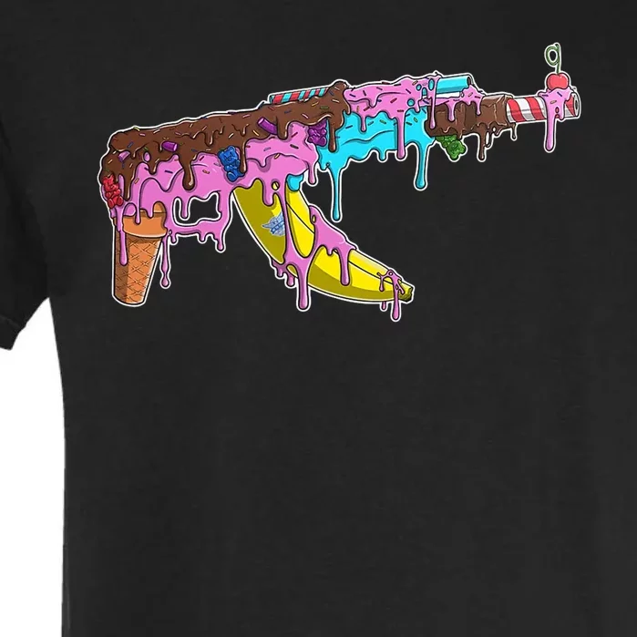 Ice Cream Gun AK47 Garment-Dyed Heavyweight T-Shirt