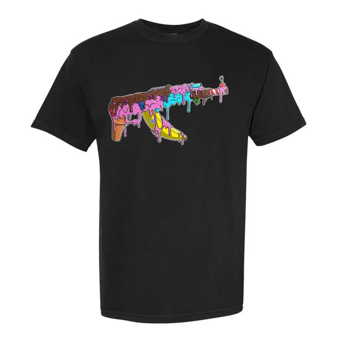 Ice Cream Gun AK47 Garment-Dyed Heavyweight T-Shirt