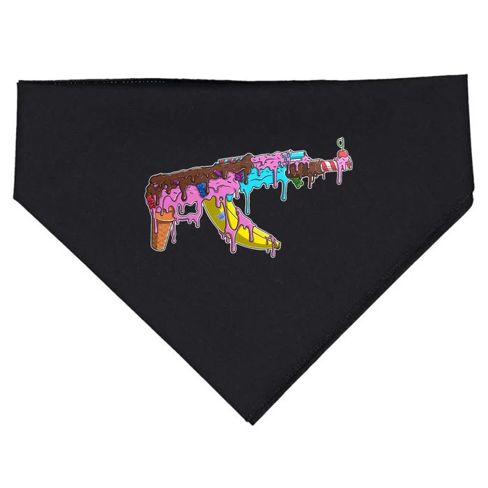 Ice Cream Gun AK47 USA-Made Doggie Bandana