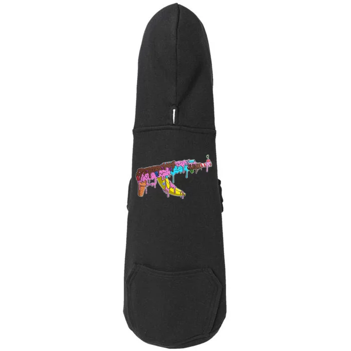 Ice Cream Gun AK47 Doggie 3-End Fleece Hoodie