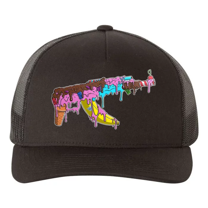 Ice Cream Gun AK47 Yupoong Adult 5-Panel Trucker Hat