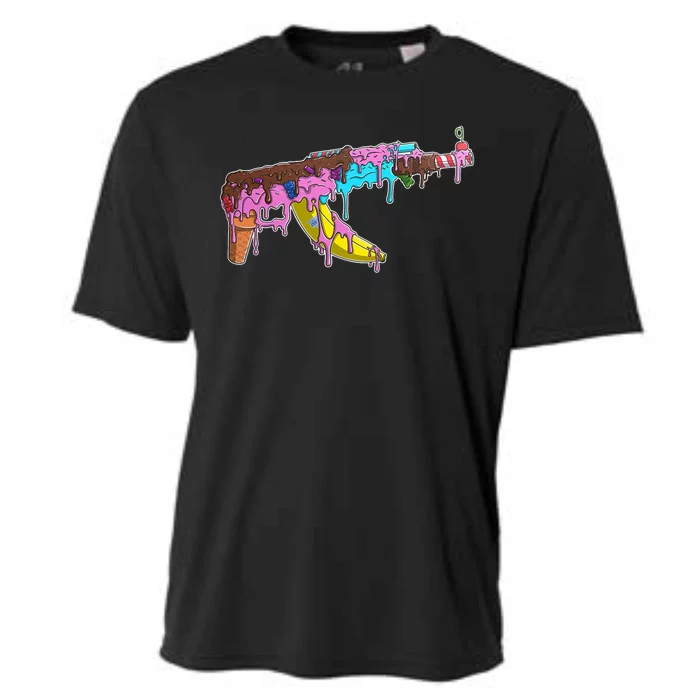 Ice Cream Gun AK47 Cooling Performance Crew T-Shirt