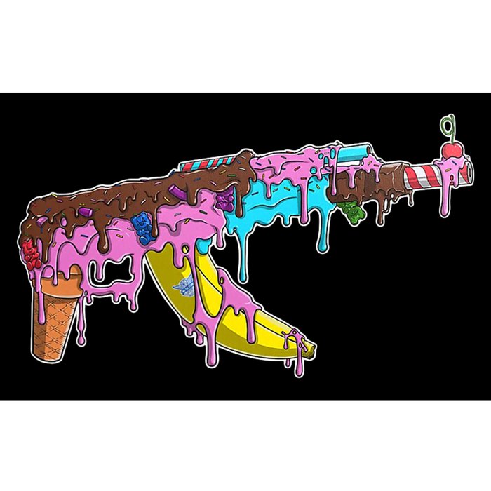 Ice Cream Gun AK47 Bumper Sticker