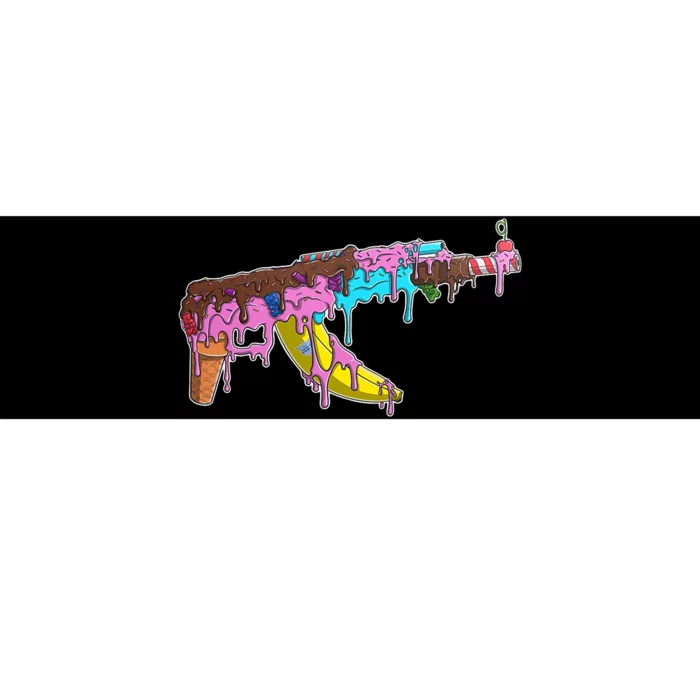 Ice Cream Gun AK47 Bumper Sticker