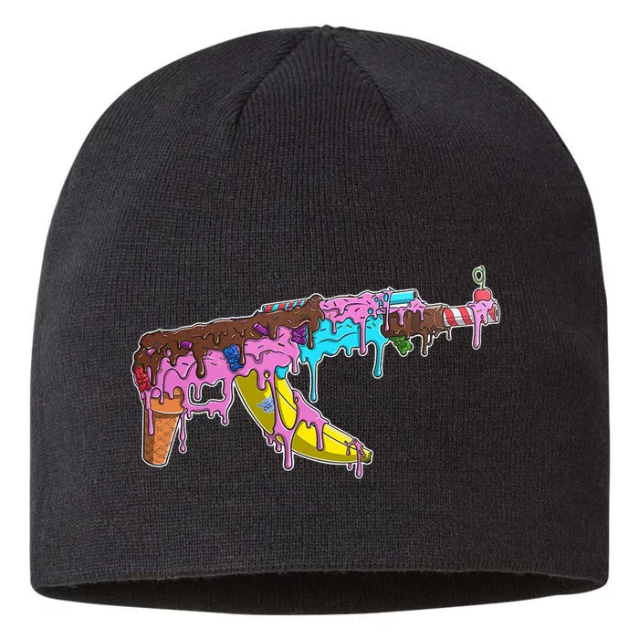 Ice Cream Gun AK47 8 1/2in Sustainable Knit Beanie