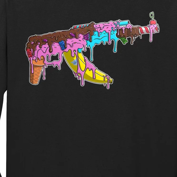 Ice Cream Gun AK47 Tall Long Sleeve T-Shirt