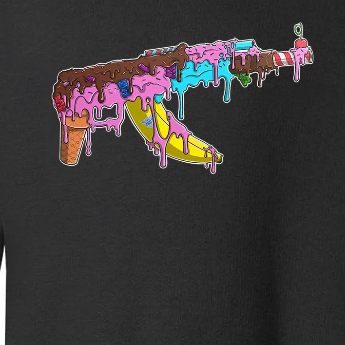 Ice Cream Gun AK47 Toddler Sweatshirt