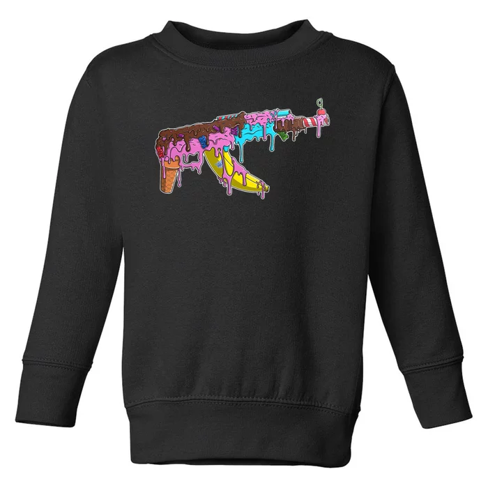 Ice Cream Gun AK47 Toddler Sweatshirt