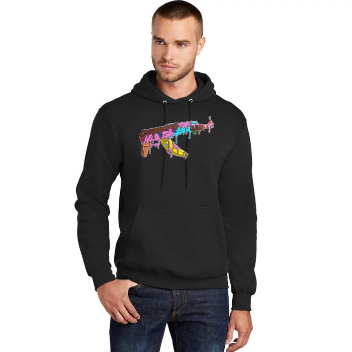 Ice Cream Gun AK47 Tall Hoodie