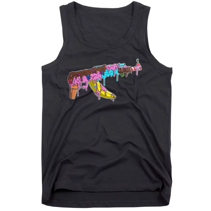 Ice Cream Gun AK47 Tank Top