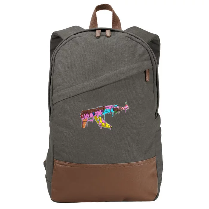 Ice Cream Gun AK47 Cotton Canvas Backpack