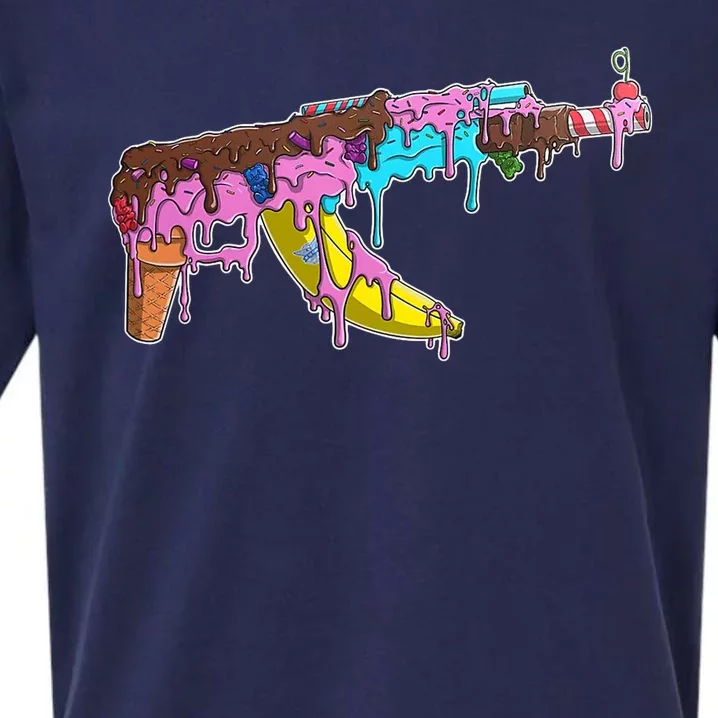 Ice Cream Gun AK47 Sueded Cloud Jersey T-Shirt