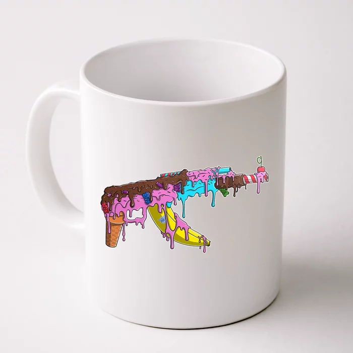 Ice Cream Gun AK47 Front & Back Coffee Mug