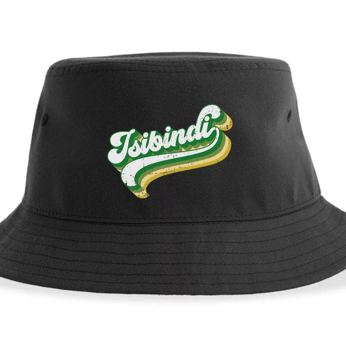 Isibindi Colorful Groovy Retro Style School Spirit Wear Sustainable Bucket Hat